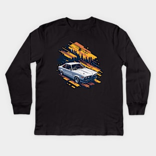 Old Cars Lovers Kids Long Sleeve T-Shirt